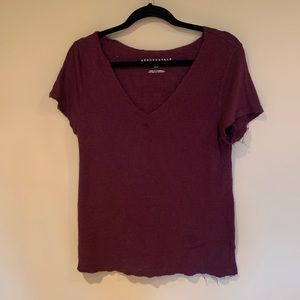 american eagle v neck top